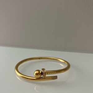 Bracelet for women gold nail shaped